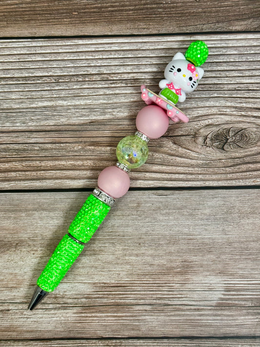 Tropical Hello Kitty Beaded Pen