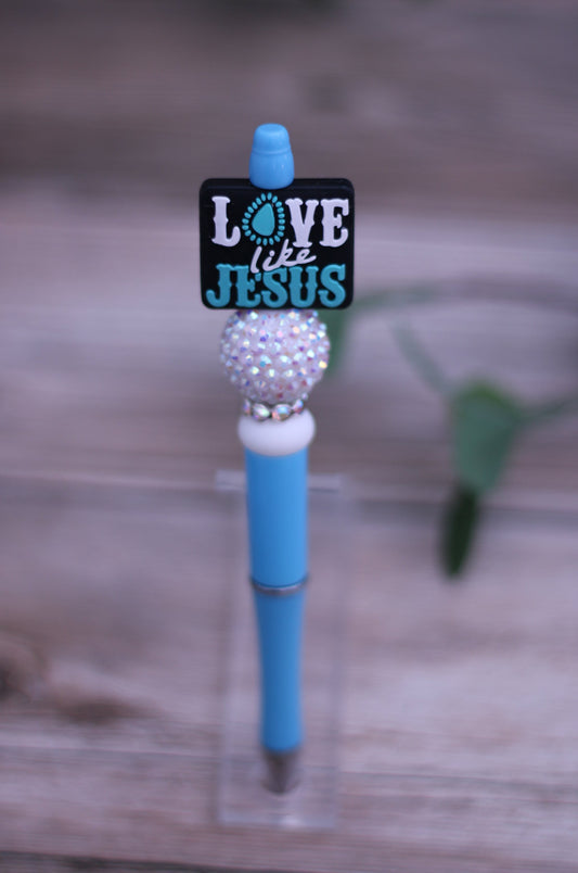 Love Like Jesus Focal Pen Blue